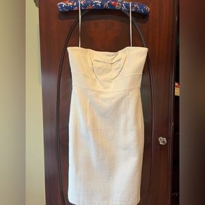 Trina Turk size 2 white strapless dress; new tags off but never worn; cotton
